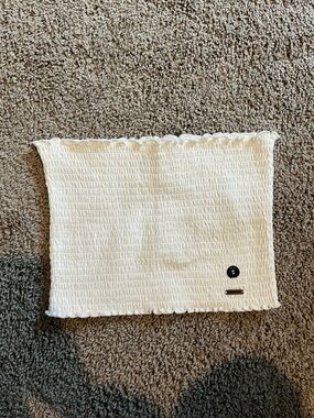 Hollister White Smocked Tube Top